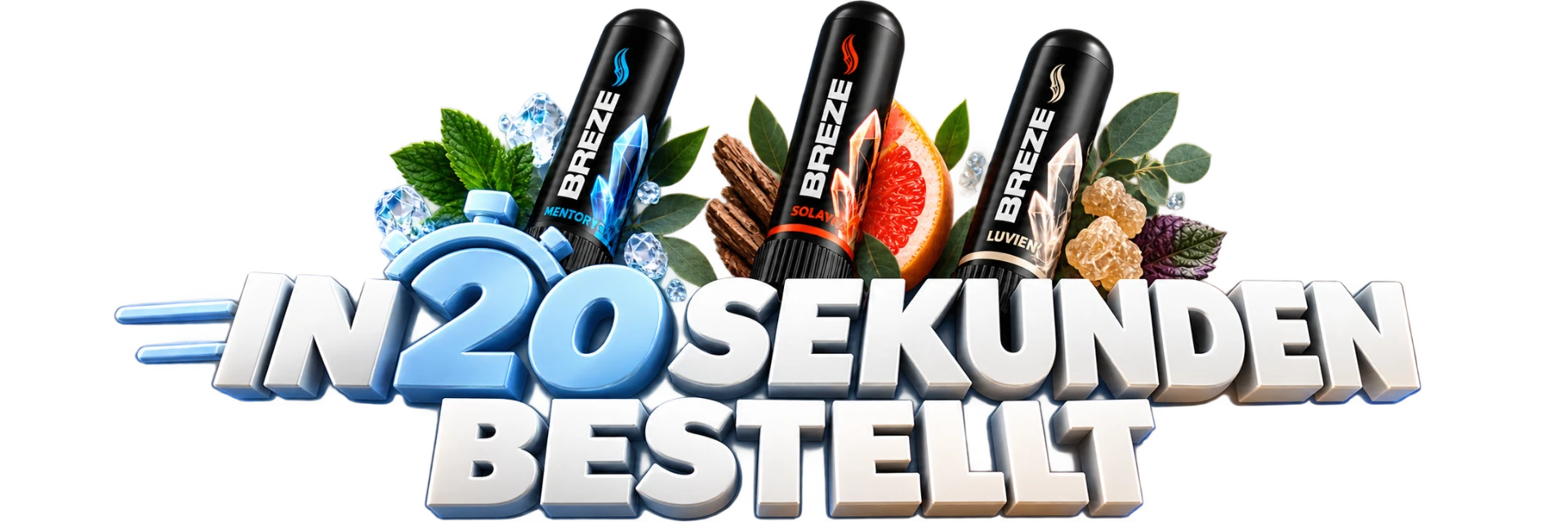 BREZE Mentory, Solaya und Luvien – in 20 Sekunden bestellt